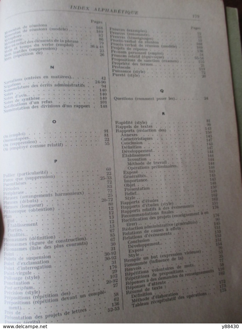 livre - SNCF - COURS PRATIQUE de 1958 - Formation Professionnelle, Direction du Personnel -  190 pages -28 photos