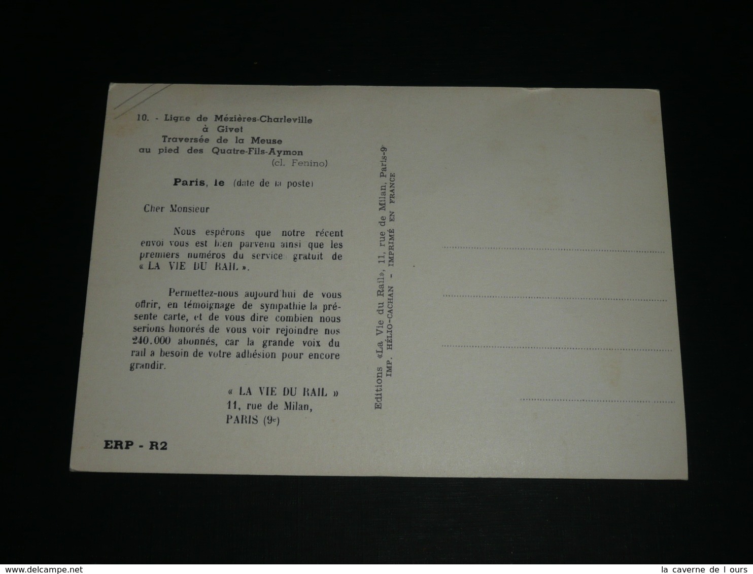 CPM, Carte Postale, Ligne De Mézières-Charleville, Quatre-Fils-Aymon, La Vie Du Rail, Train - Ouvrages D'Art