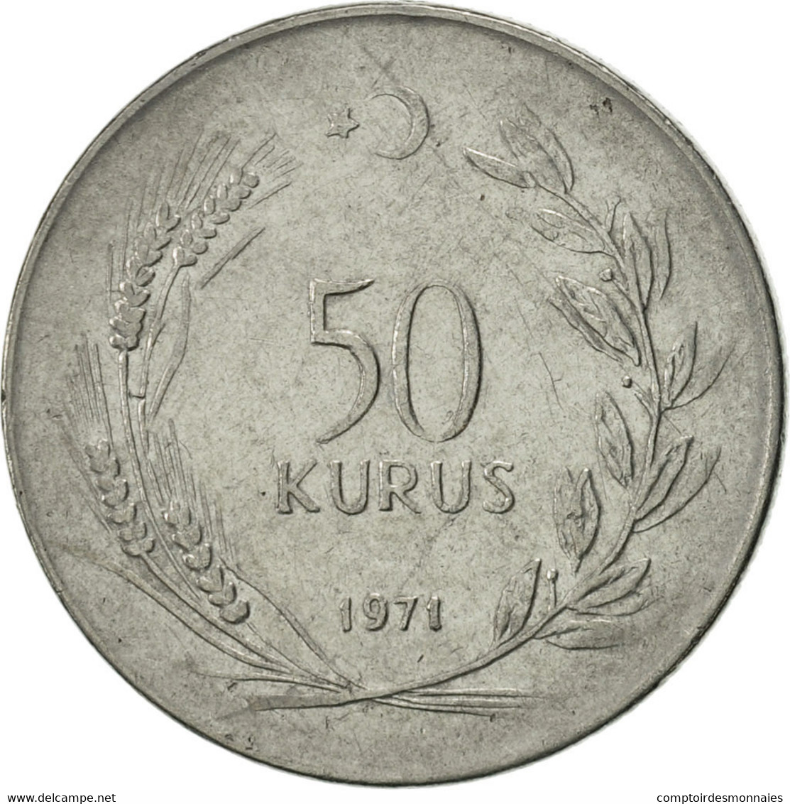 Monnaie, Turquie, 50 Kurus, 1971, SUP, Stainless Steel, KM:899 - Turquie