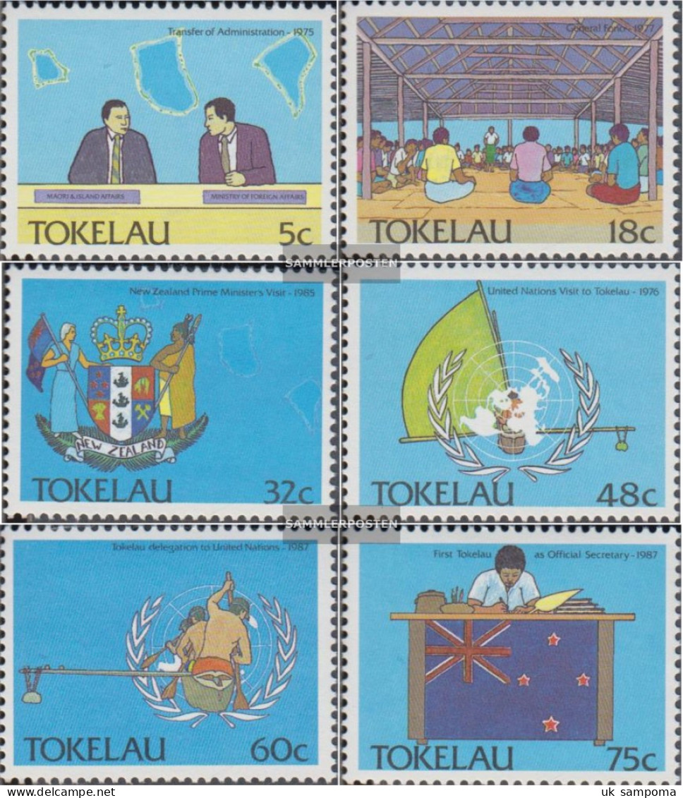Tokelau 153-158 (complete Issue) Unmounted Mint / Never Hinged 1988 Political Events - Tokelau