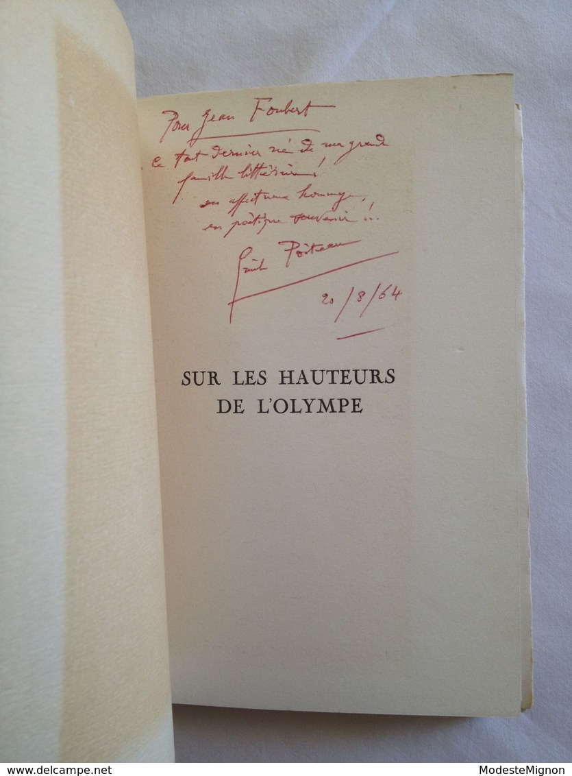 Sur Les Hauteurs De L'Olympe. Poèmes D'Emile Poiteau - Livres Dédicacés