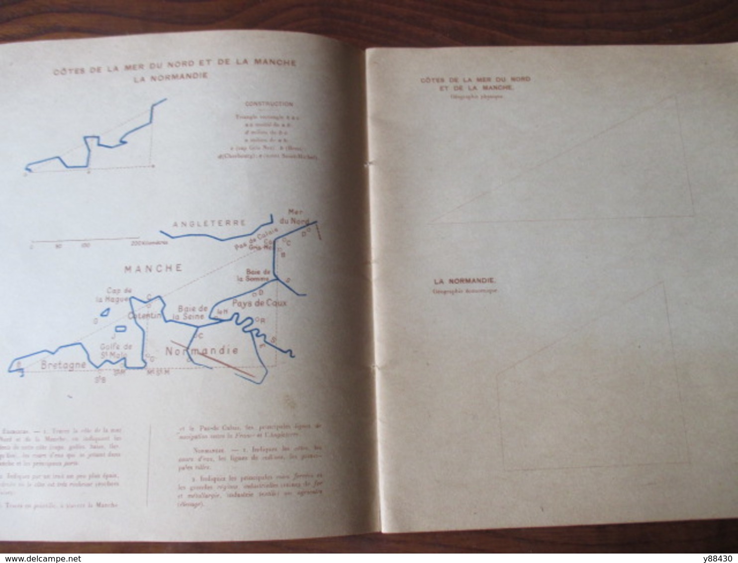 Cahier De CARTOGRAPHIE . FRANCE ET FRANCE D'OUTRE-MER - Année Inconnue - 42 Pages -22 Photos - Geografia