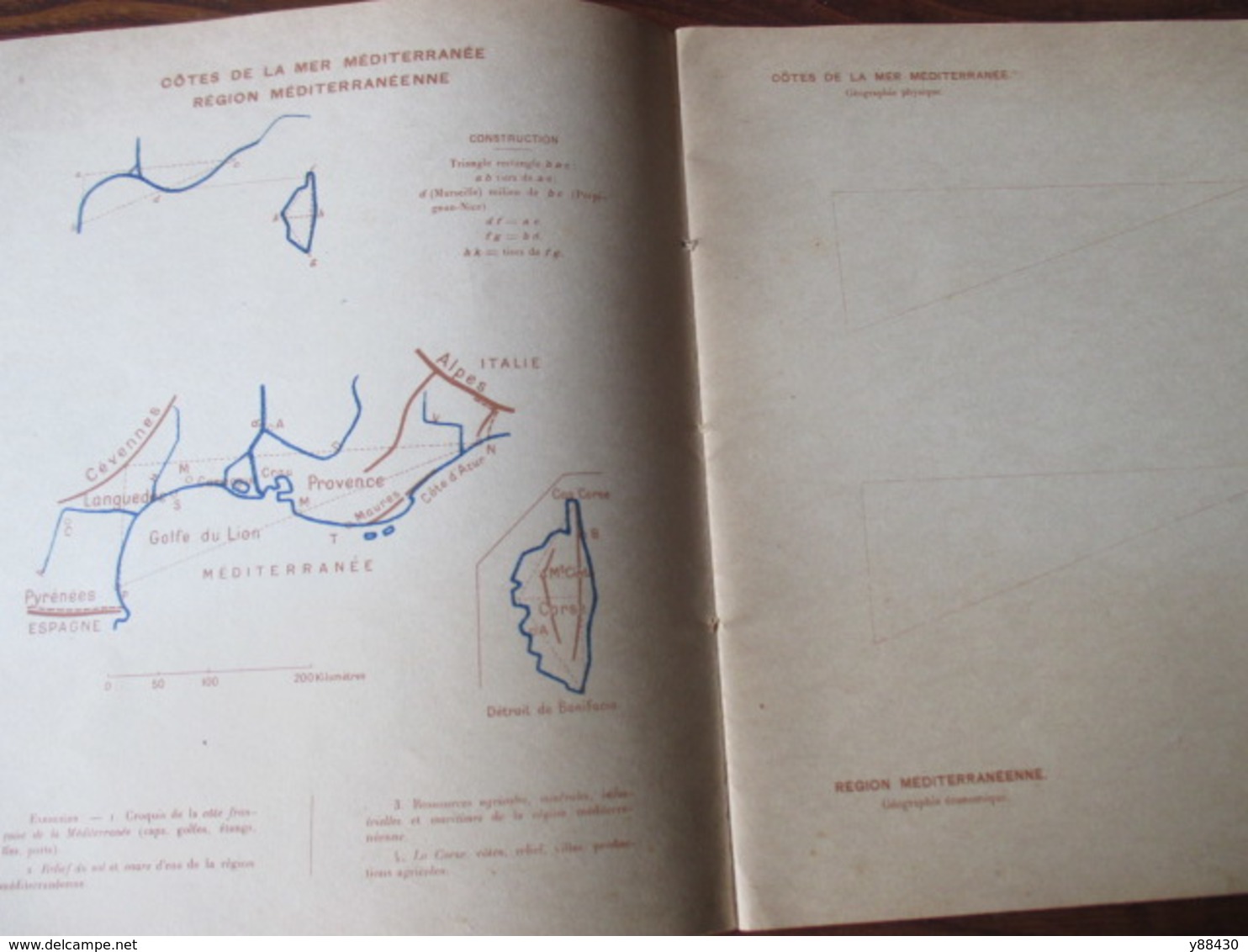 Cahier De CARTOGRAPHIE . FRANCE ET FRANCE D'OUTRE-MER - Année Inconnue - 42 Pages -22 Photos - Geografia