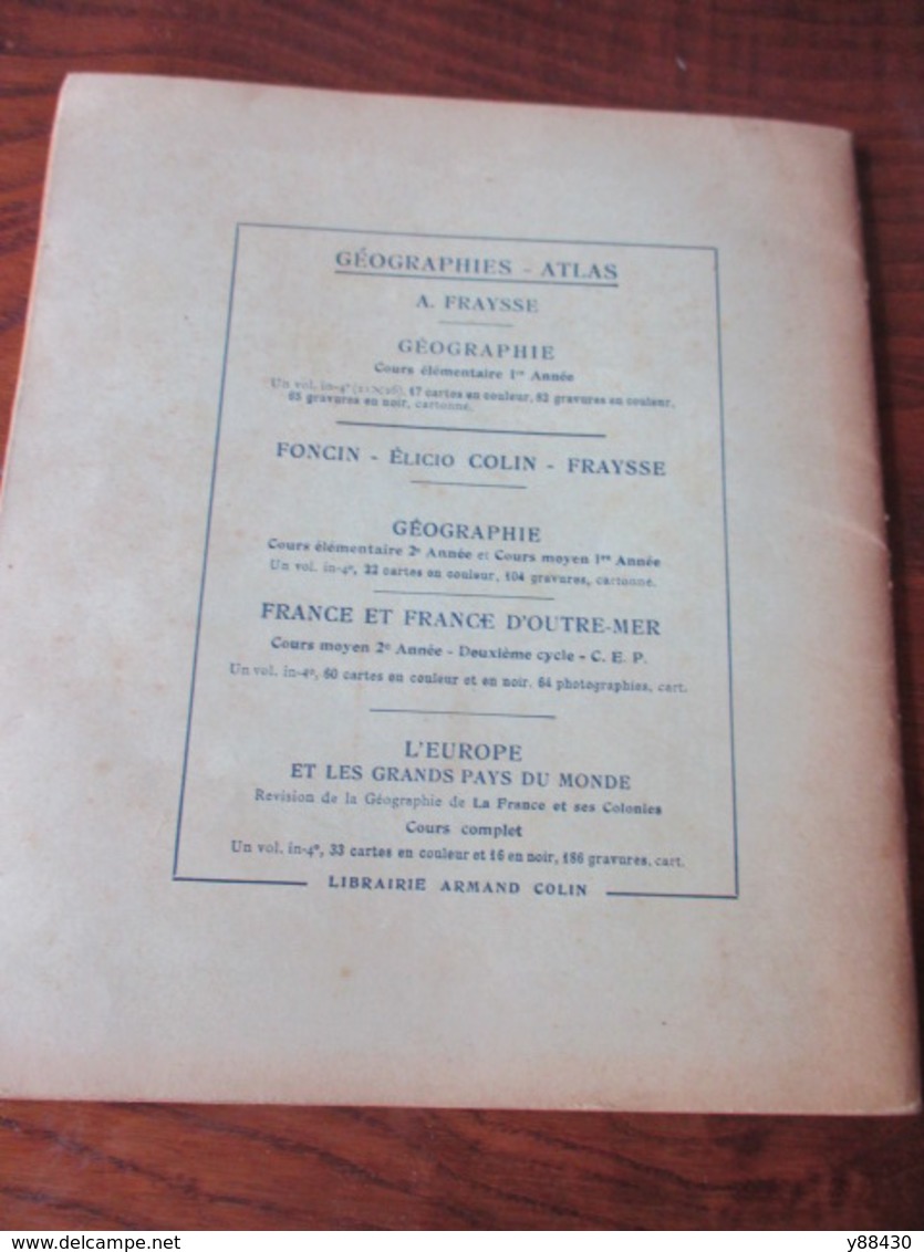 cahier de CARTOGRAPHIE . FRANCE ET FRANCE D'OUTRE-MER - Année inconnue - 42 pages -22 photos