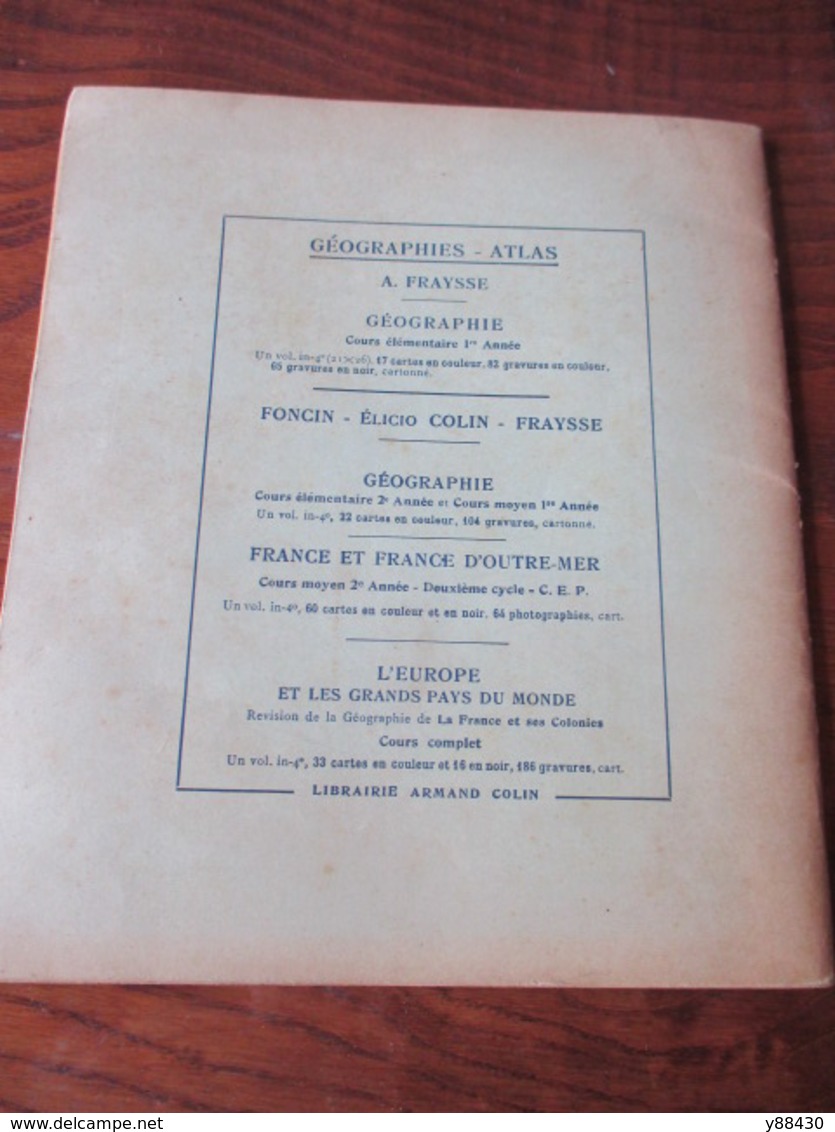 cahier de CARTOGRAPHIE . FRANCE ET FRANCE D'OUTRE-MER - Année inconnue - 42 pages -22 photos