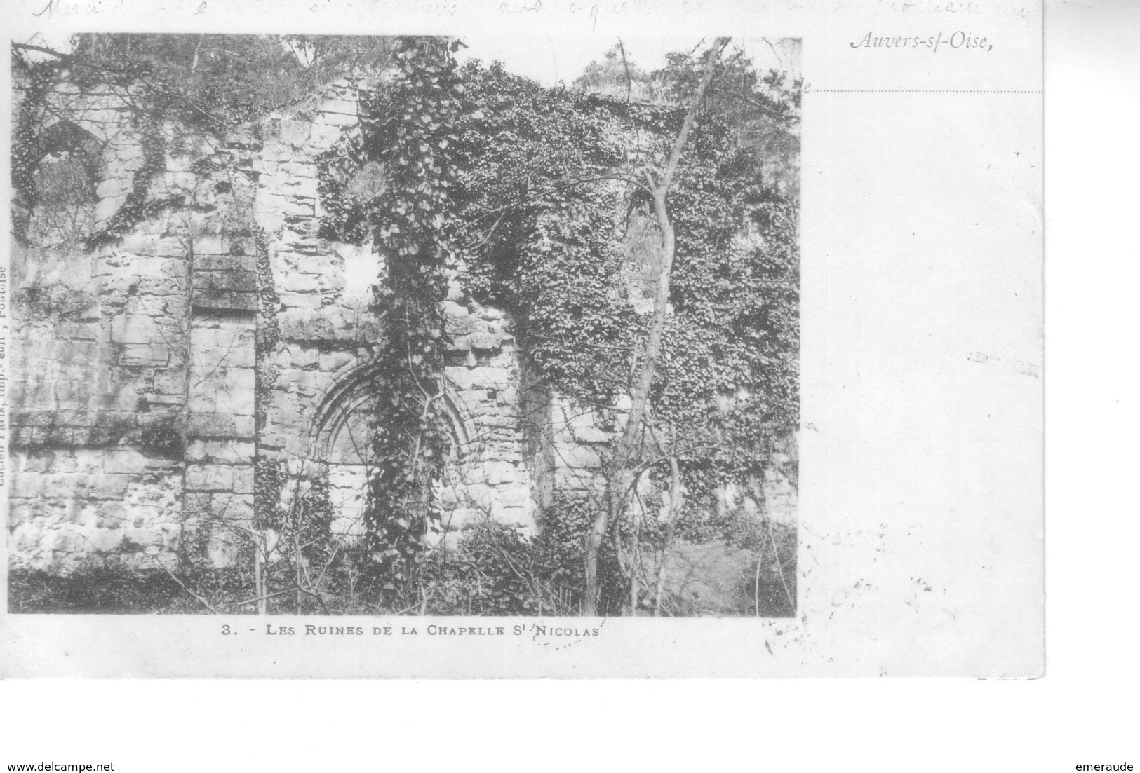 AUVERS SUR OISE  Les Ruines De La Chapelle St Nicolas ( Précurseur ) - Auvers Sur Oise