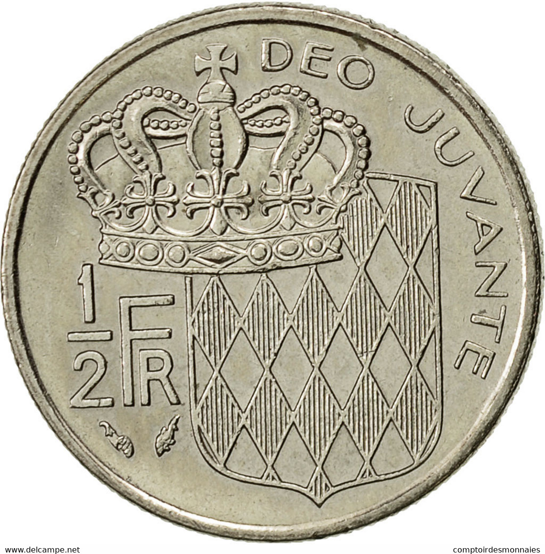 Monnaie, Monaco, Rainier III, 1/2 Franc, 1982, SUP, Nickel, KM:145 - 1960-2001 Nouveaux Francs