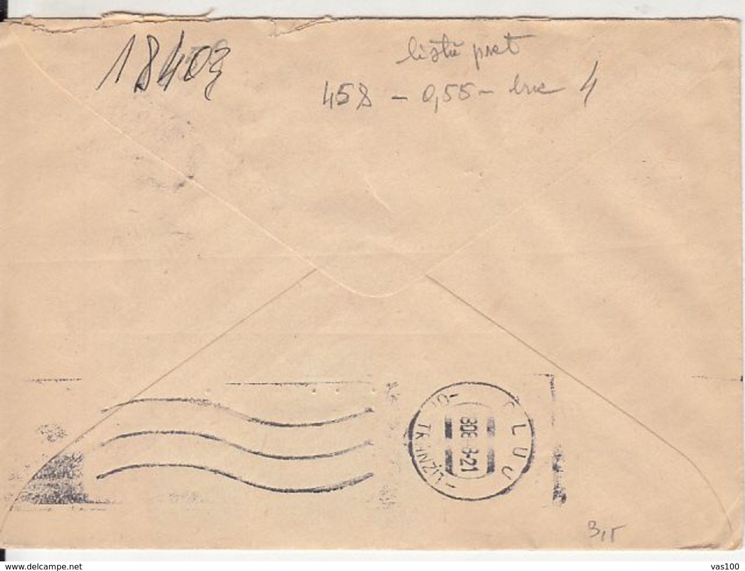 RADIO TOWER, STAMP ON REGISTERED CAMPIA TURZII 893 COVER, 1967, ROMANIA - Lettres & Documents