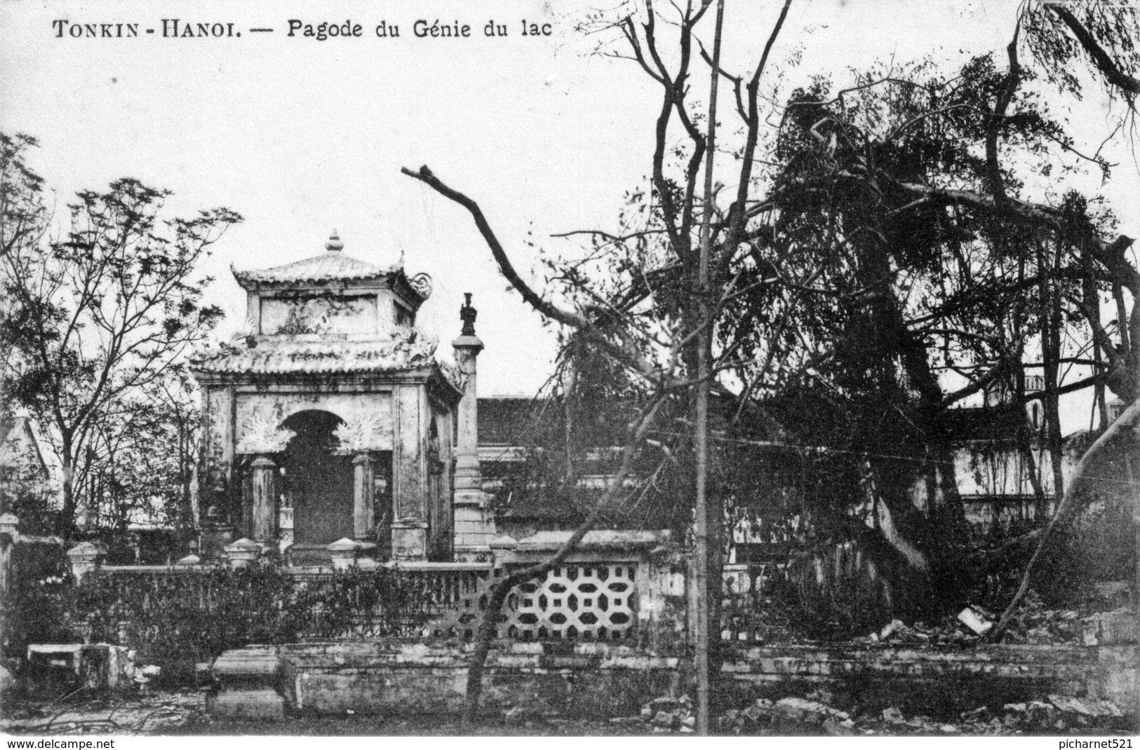 CPA De Hanoï Tonkin - Pagode Du Génie Du Lac.Dos Simple. Non Circulée. TB état. - Viêt-Nam