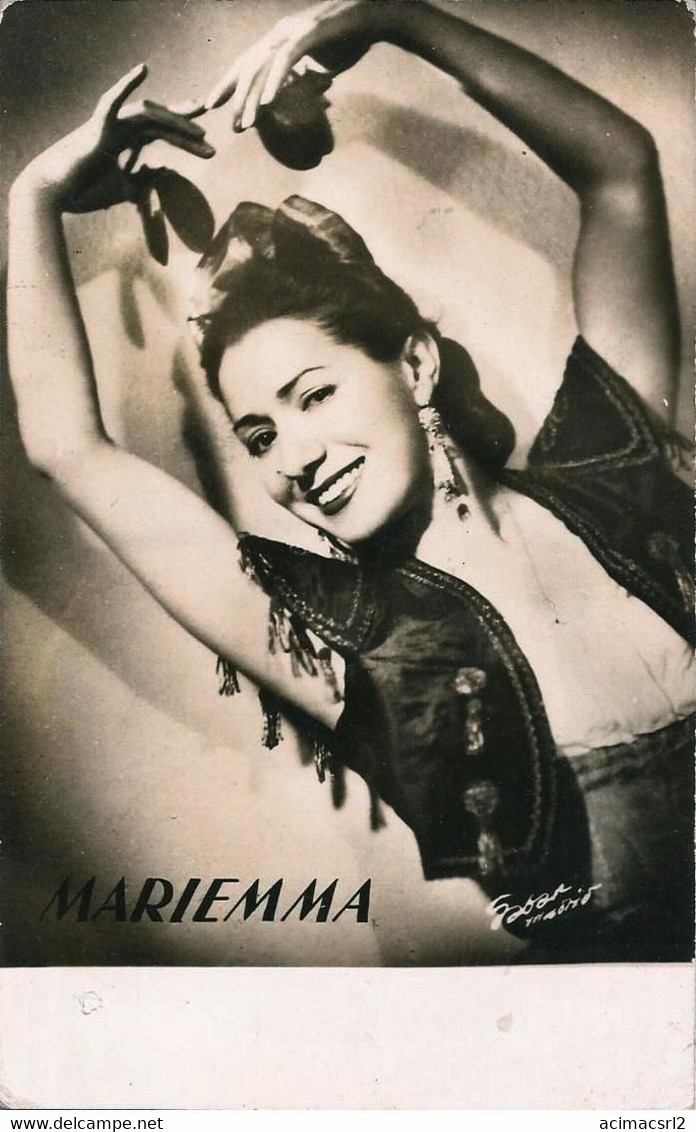 X682 - FLAMENCO DANCER - MARIEMMA - Photo Postcard 1950' - Musique Et Musiciens