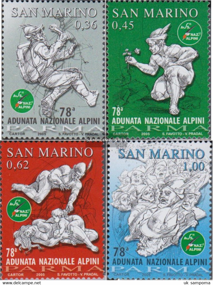 San Marino 2194-2197 (complete Issue) Unmounted Mint / Never Hinged 2005 Gebirgsjägerversammlung - Unused Stamps