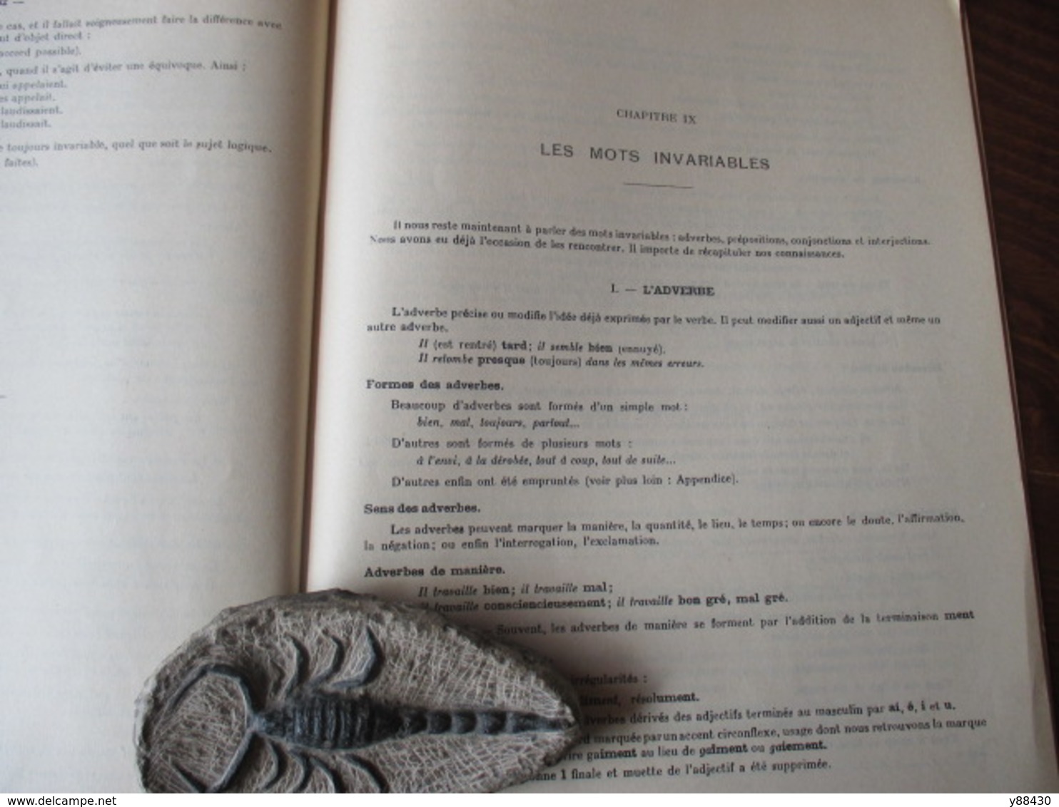 livre - SNCF- GRAMMAIRE de 1961 . 5è édition - Formation Professionnelle, Direction du Personnel -  102 pages -25 photos