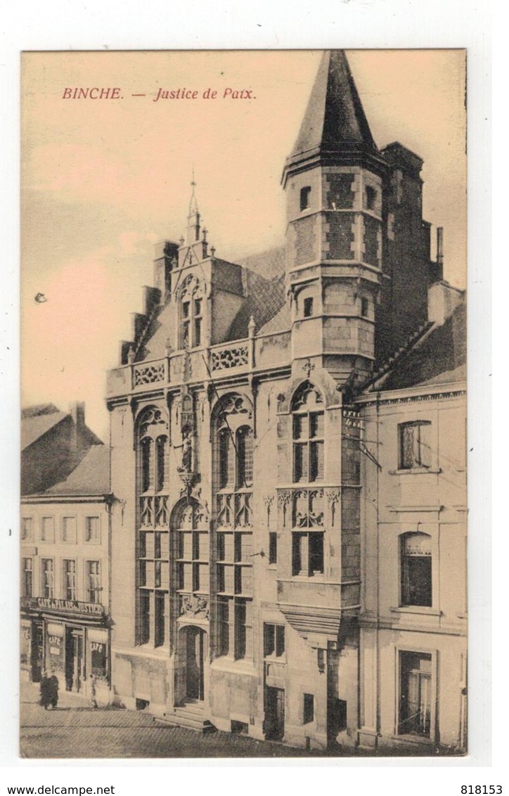 BINCHE - Justice De Paix  1918 - Binche