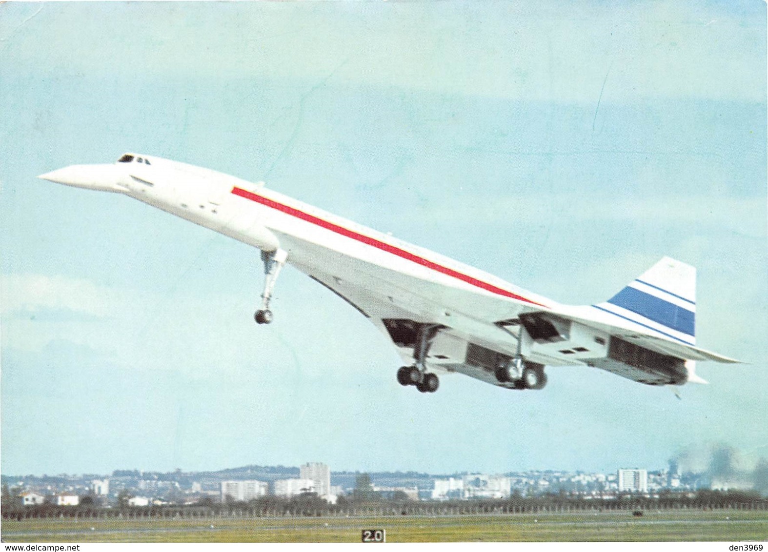 Avion - CONCORDE En Vol Le 2 Mars 1969 - Carte Offerte Par Le Journal Du Dimanche - 1946-....: Ere Moderne