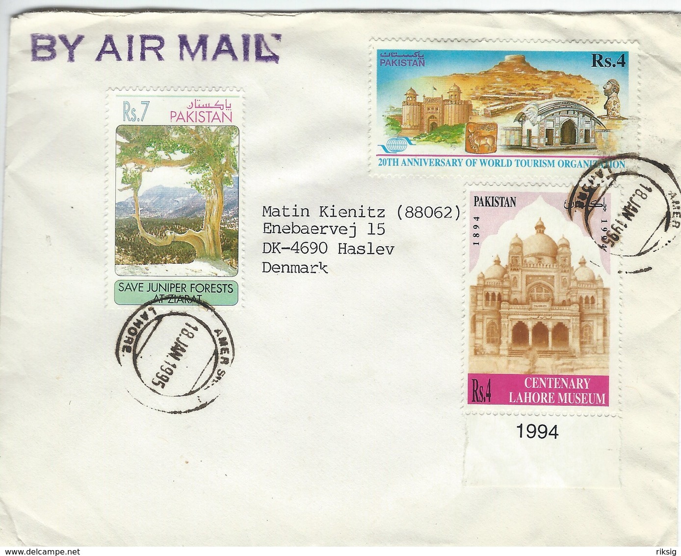 Pakistan - Airmail Cover Sent To Denmark 1995  H-1554 - Pakistan