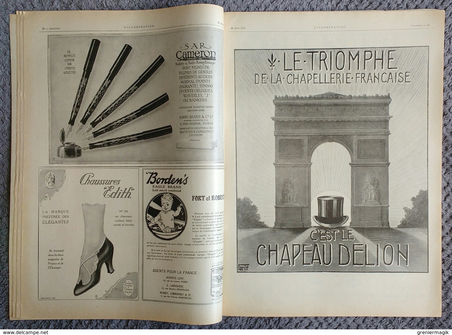 L'Illustration 4034 26 juin 1920 Congrès féministe de Genève/Verrières art du vitrail/Dormans/Moulins de Meaux/Mossoul