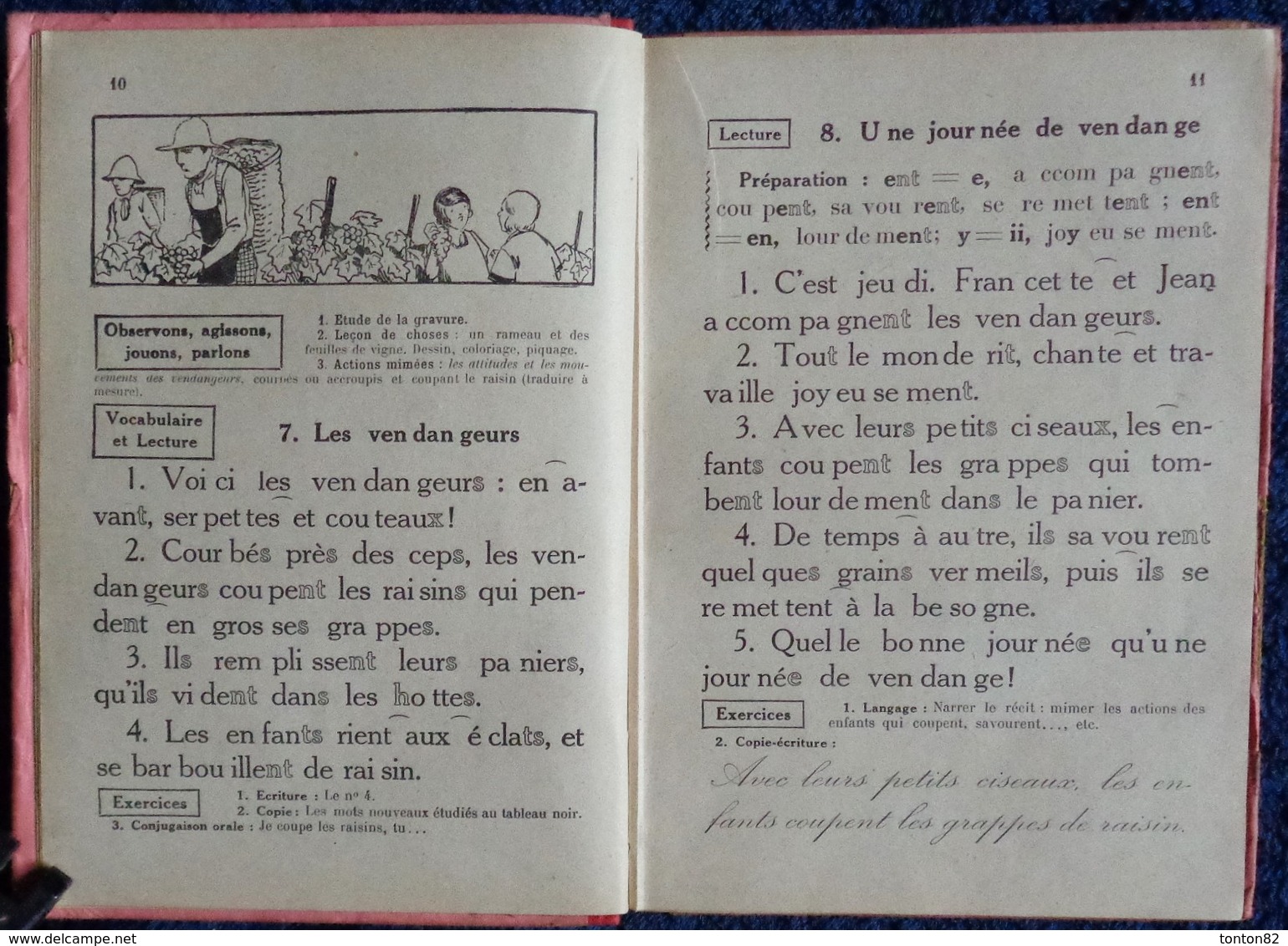 A. Souché - La Lecture Et Le Français des Petits - C.P. - Fernand Nathan, Éditeur - ( 1927 ) .