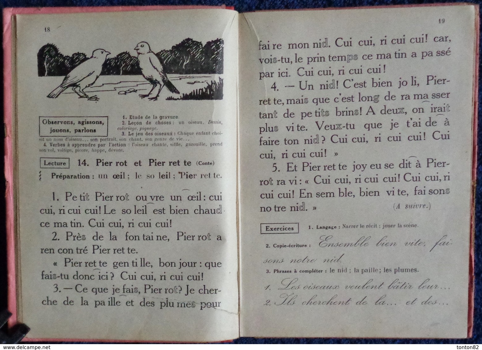 A. Souché - La Lecture Et Le Français des Petits - C.P. - Fernand Nathan, Éditeur - ( 1927 ) .