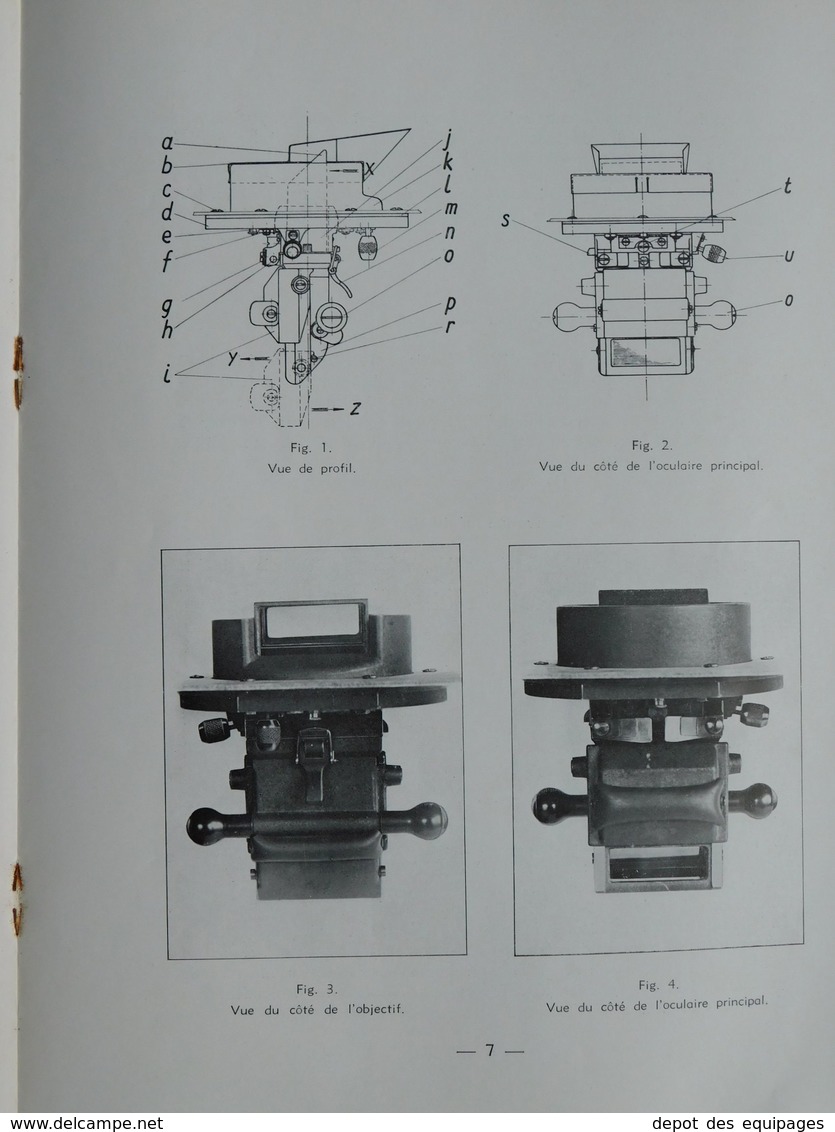 MANUEL PERISCOPE POUR CHAR DE COMBAT - B.B.T. KRAUSS - Ottica