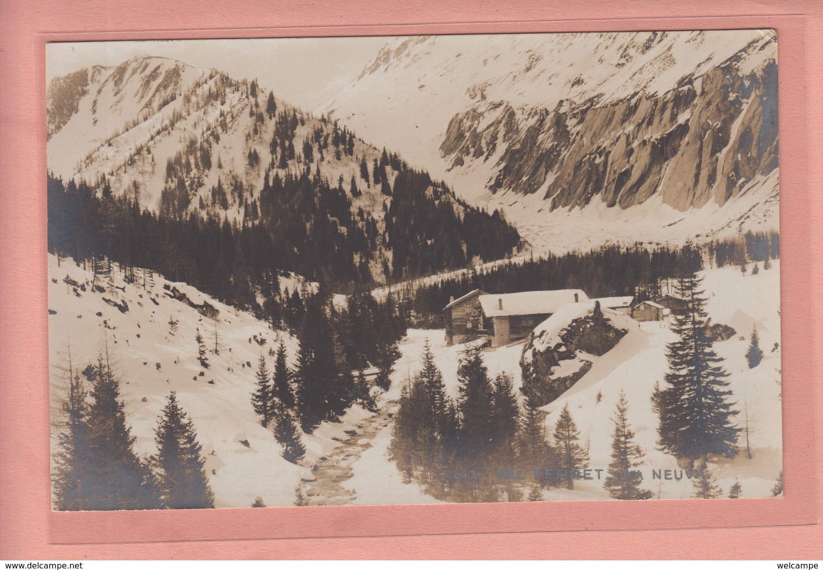 OUDE POSTKAART - ZWITSERLAND - SCHWEIZ - SUISSE - VAL FERRET - LA NEUVA - SERIE  ' MON BEAU VALAIS ' NR. 347 - Autres & Non Classés