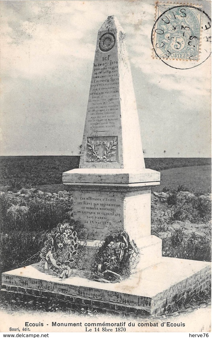 ECOUIS - Monument Commémoratif Du Combat D'Ecouis - Autres & Non Classés