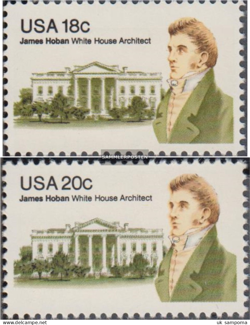U.S. 1509-1510 (complete Issue) Unmounted Mint / Never Hinged 1981 James Hoban - White House - Unused Stamps