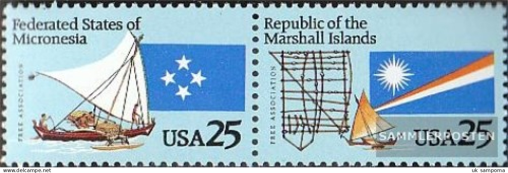 U.S. 2105-2106 Couple (complete Issue) Unmounted Mint / Never Hinged 1990 Assoziierungsverträge - Unused Stamps