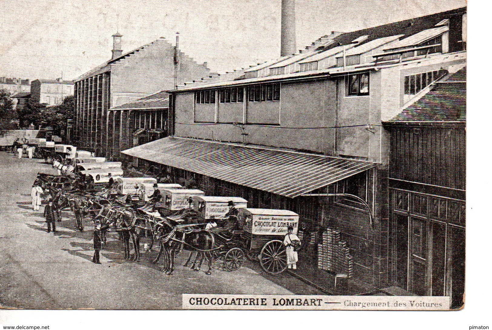 CHOCOLATERIE LOMBART - Chargement Des Voitures - Autres & Non Classés