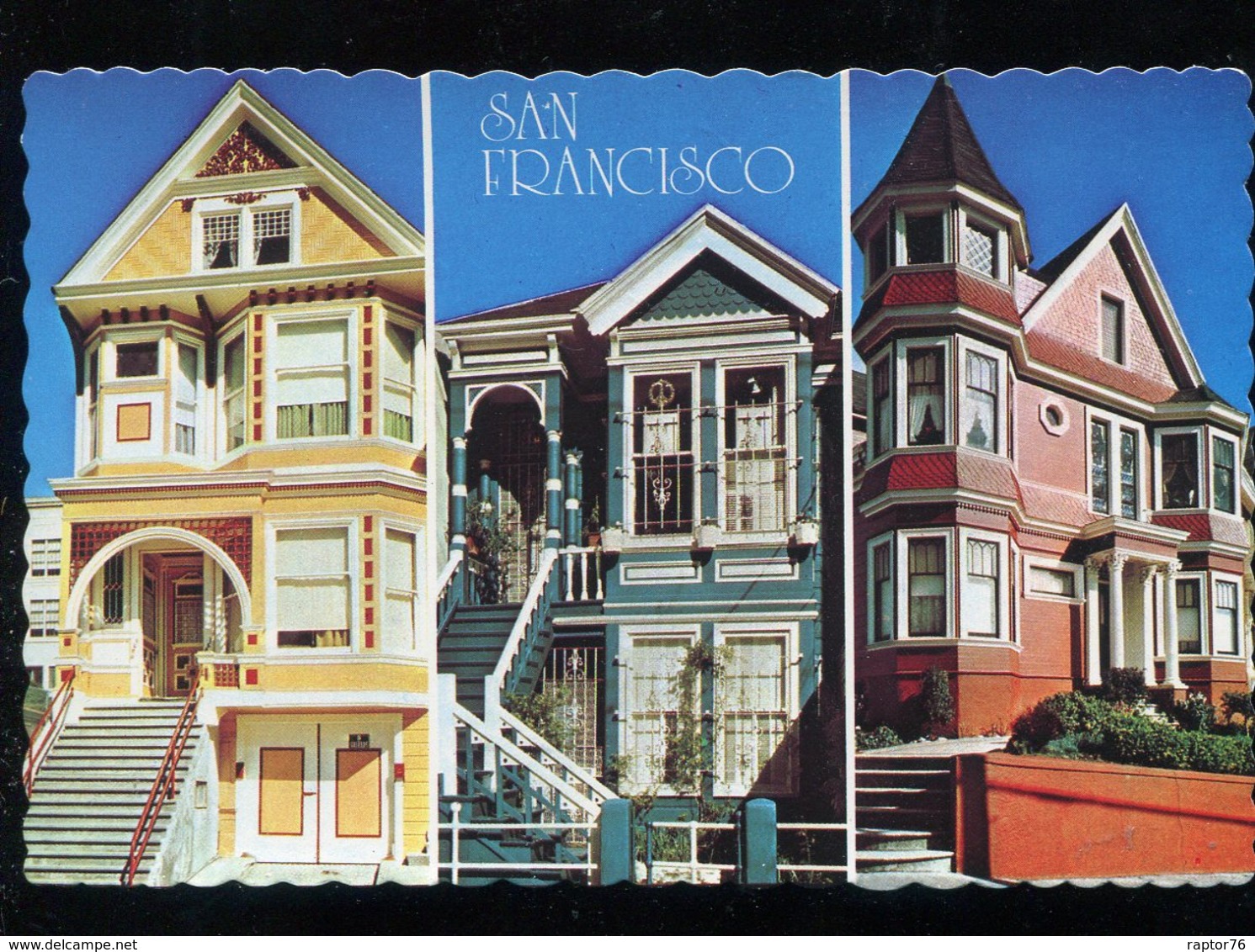 CPM Neuve Etats-Unis SAN FRANCISCO Here Are Three Examples Of Victorian Architecture - San Francisco