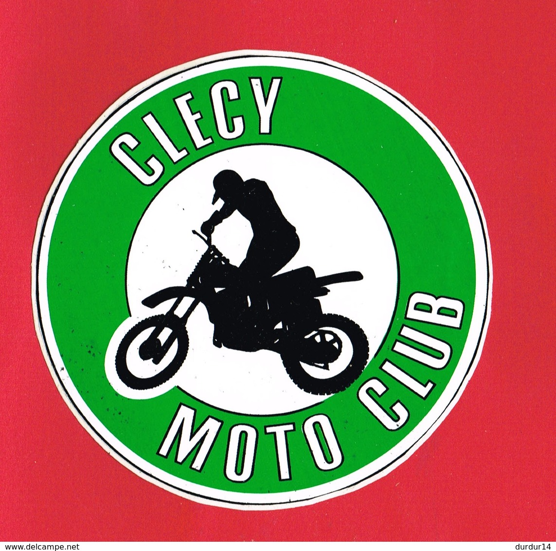 1 Autocollant CLECY MOTO CLUB - Aufkleber