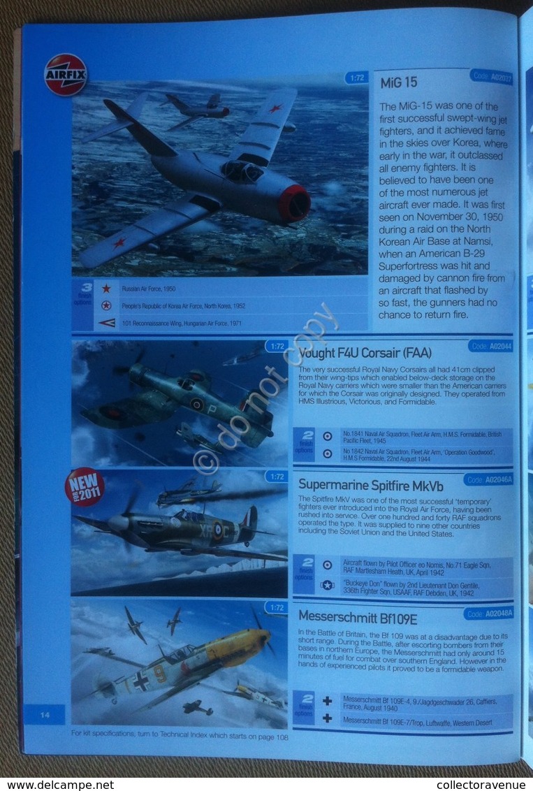 Catalogo Modellismo Statico - Airfix 2011 Inglese - Navi Aerei Mezzi Militari - Altri & Non Classificati