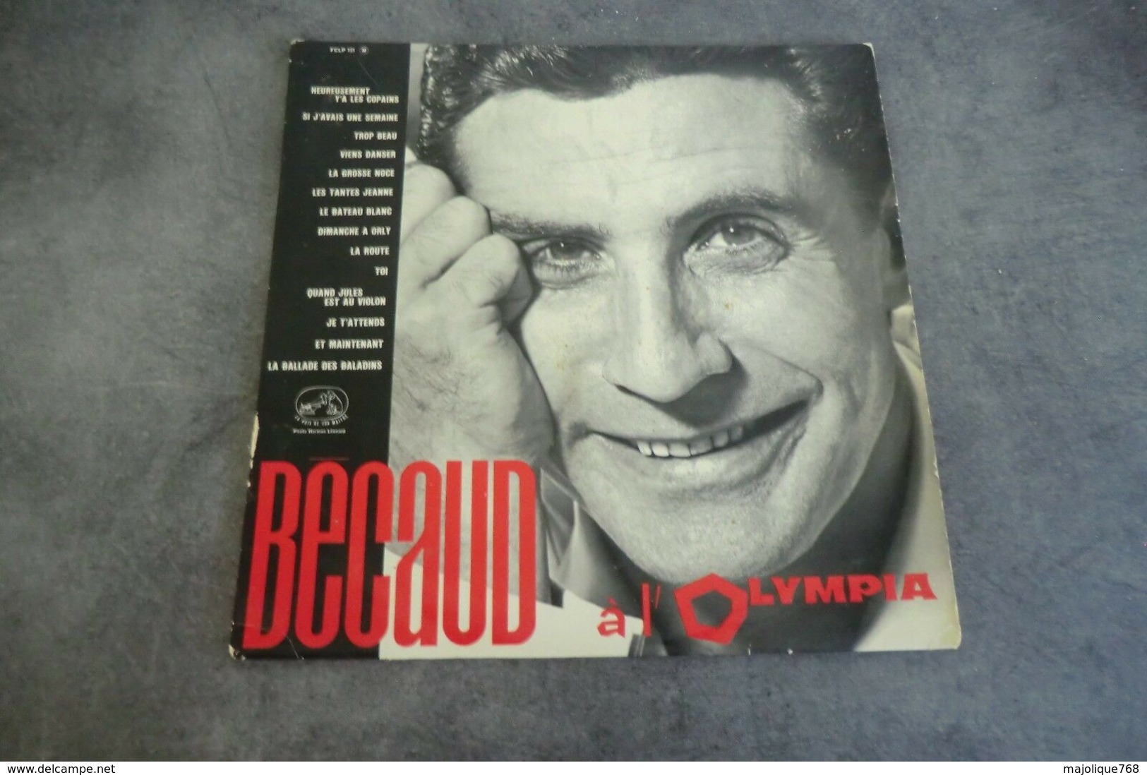 Disque De Becaud à L'Olympia - Heureusement, Y'a Les Copains - La Voix De Son Maître - FCLP 121 M - 1963/1964 - - Autres - Musique Française