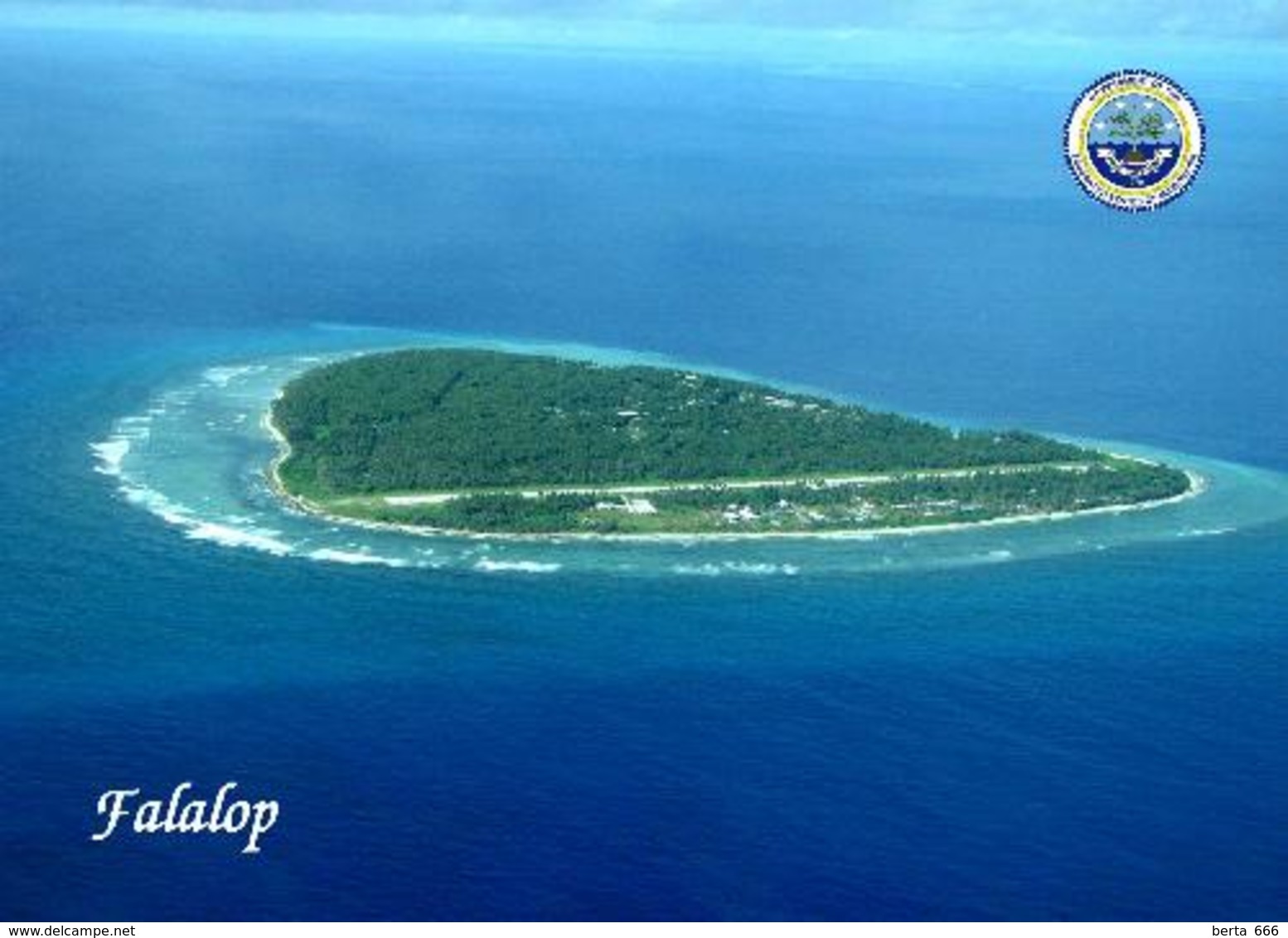 Micronesia Falalop Island Aerial View New Postcard Mikronesien AK - Micronésie