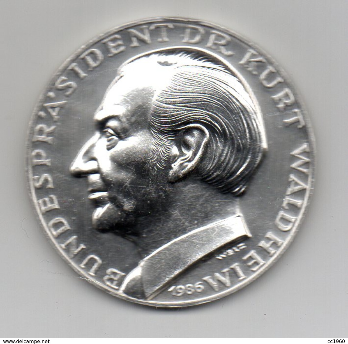 Germania - 1986 - Medaglia Presidente Kurt Waldheim - Argento 900 - Vedi Descrizione - (MW2089) - Altri & Non Classificati