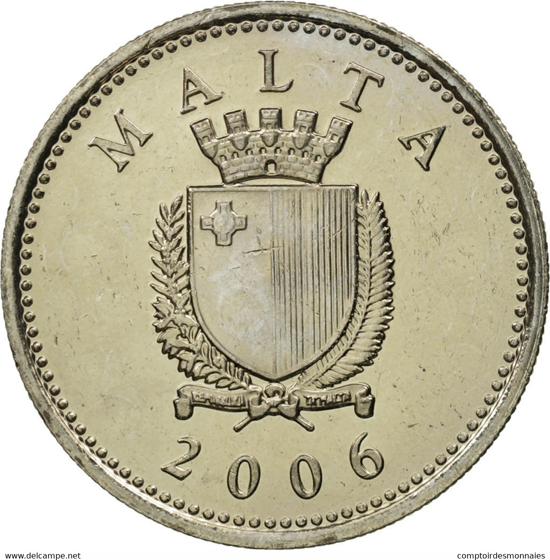 Monnaie, Malte, 10 Cents, 2006, FDC, Copper-nickel, KM:96 - Malte