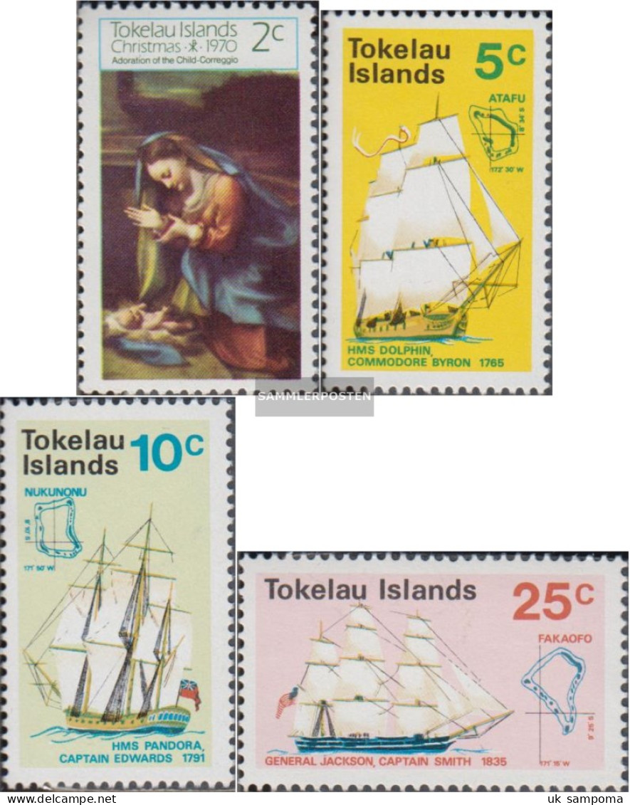 Tokelau 14,15-17 (complete Issue) Volume 1970 Completeett Unmounted Mint / Never Hinged 1970 Christmas, Entdeckungsgesch - Tokelau