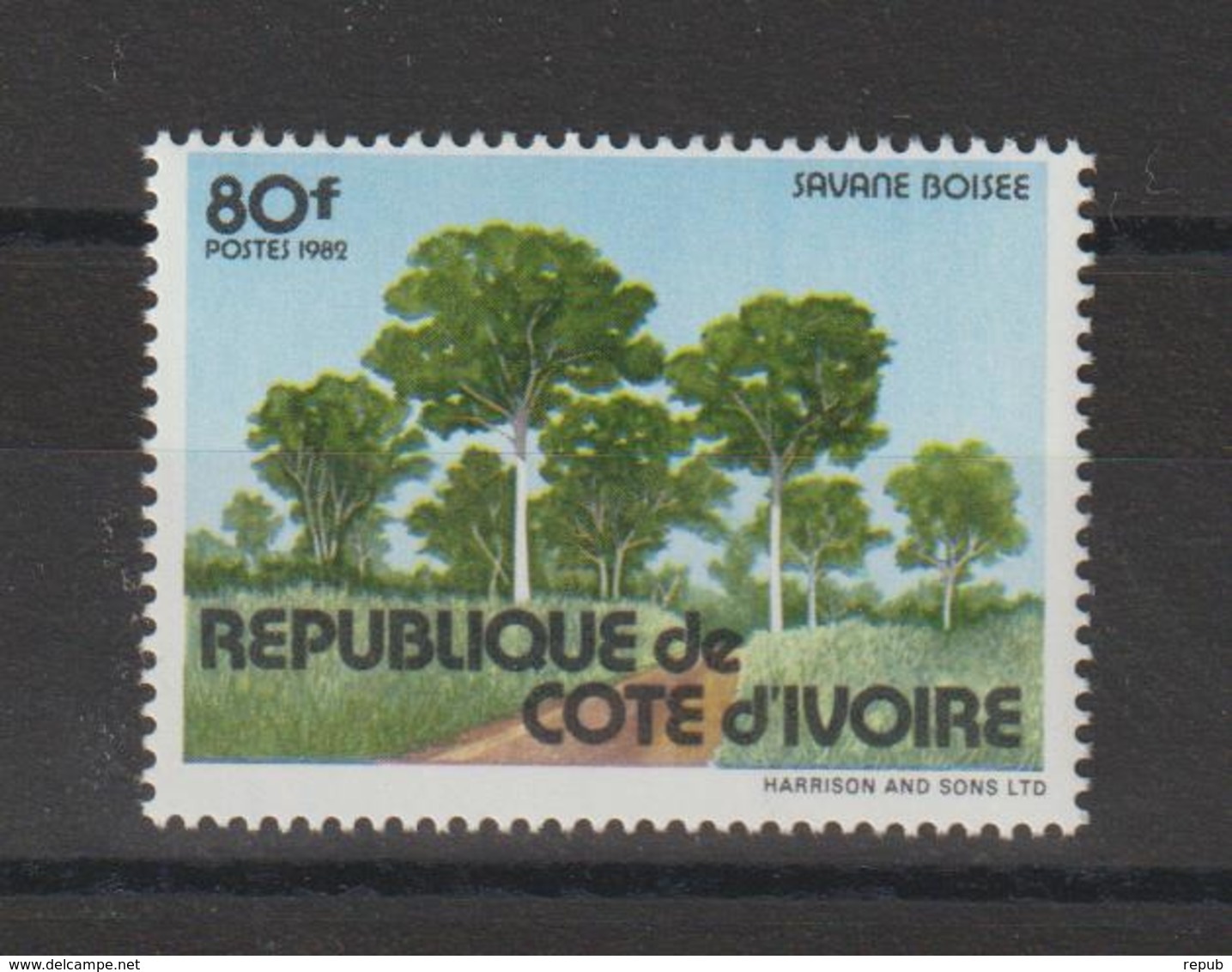 Cote D'Ivoire 1982 Paysage 646A 1 Val Neuf ** MNH - Côte D'Ivoire (1960-...)