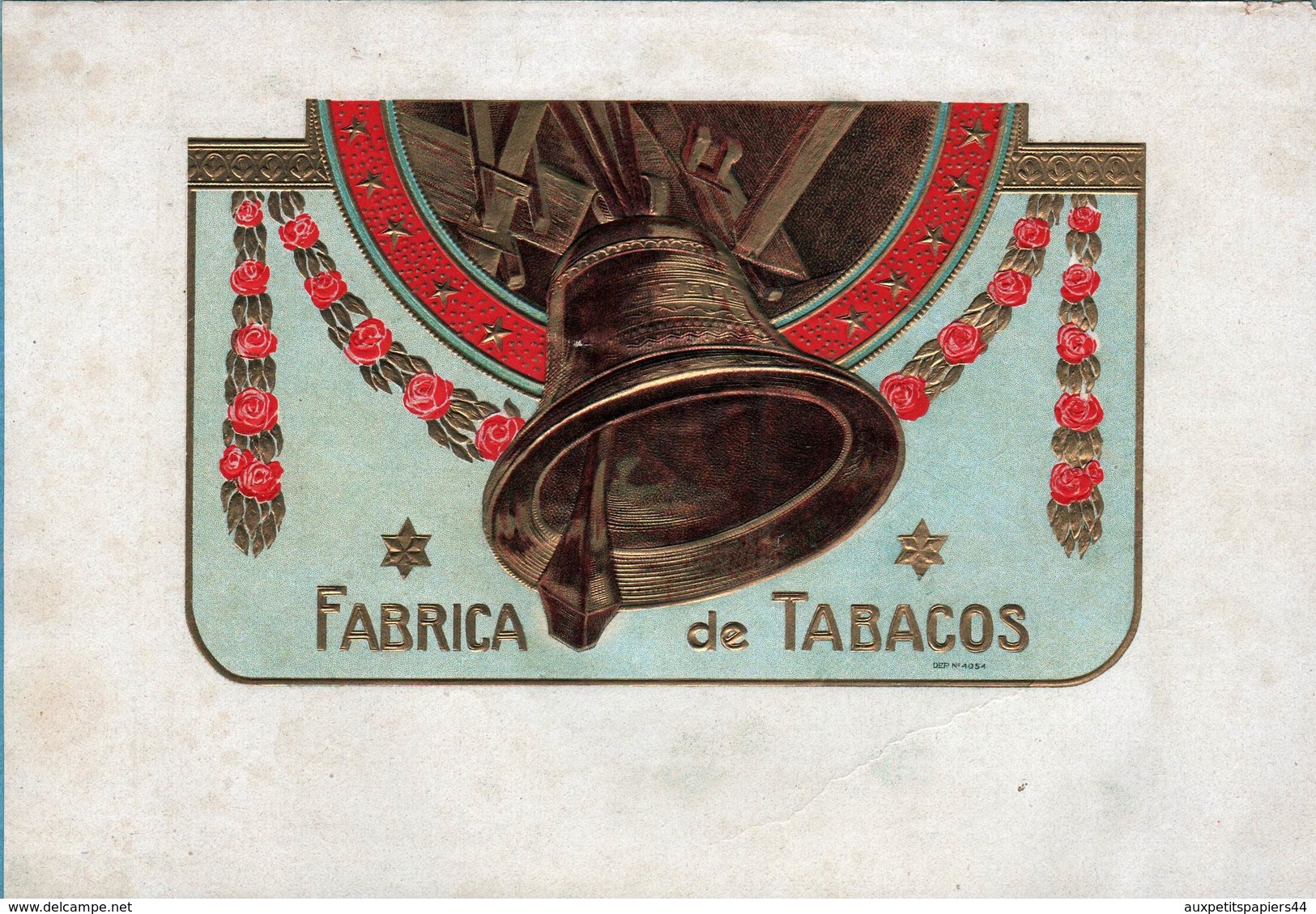 Collection 45 Anciennes étiquettes Dorées Gaufrées de Cigares Rosadora, Flor, Vigtoire, Esquisitos, Factoria, Diplomatic