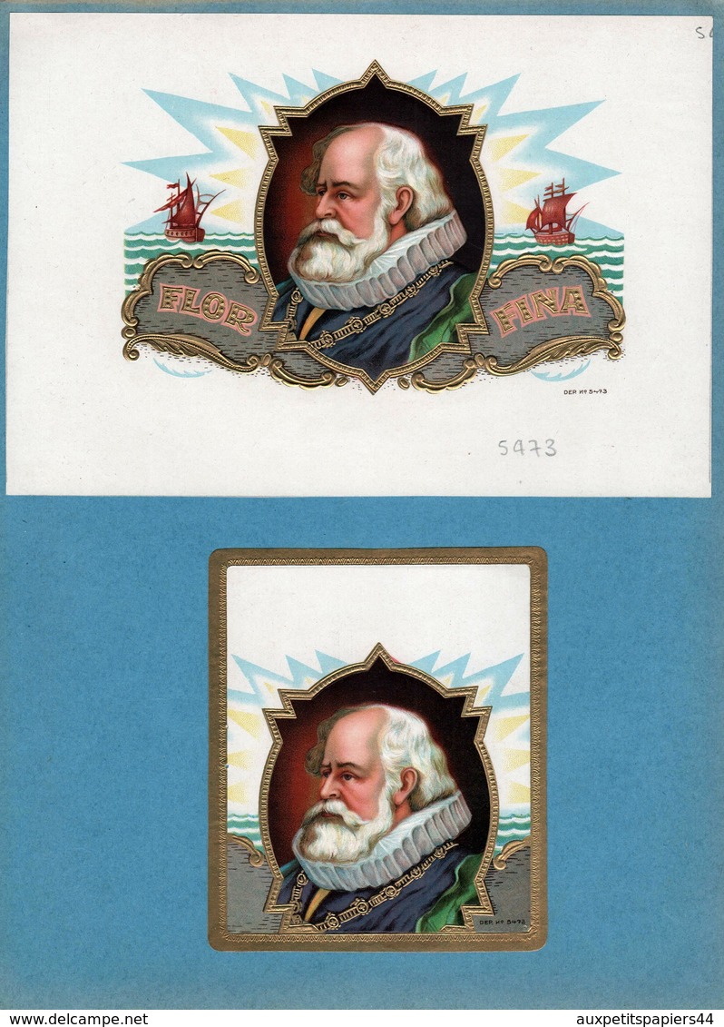 Collection 45 Anciennes étiquettes Dorées Gaufrées de Cigares Rosadora, Flor, Vigtoire, Esquisitos, Factoria, Diplomatic