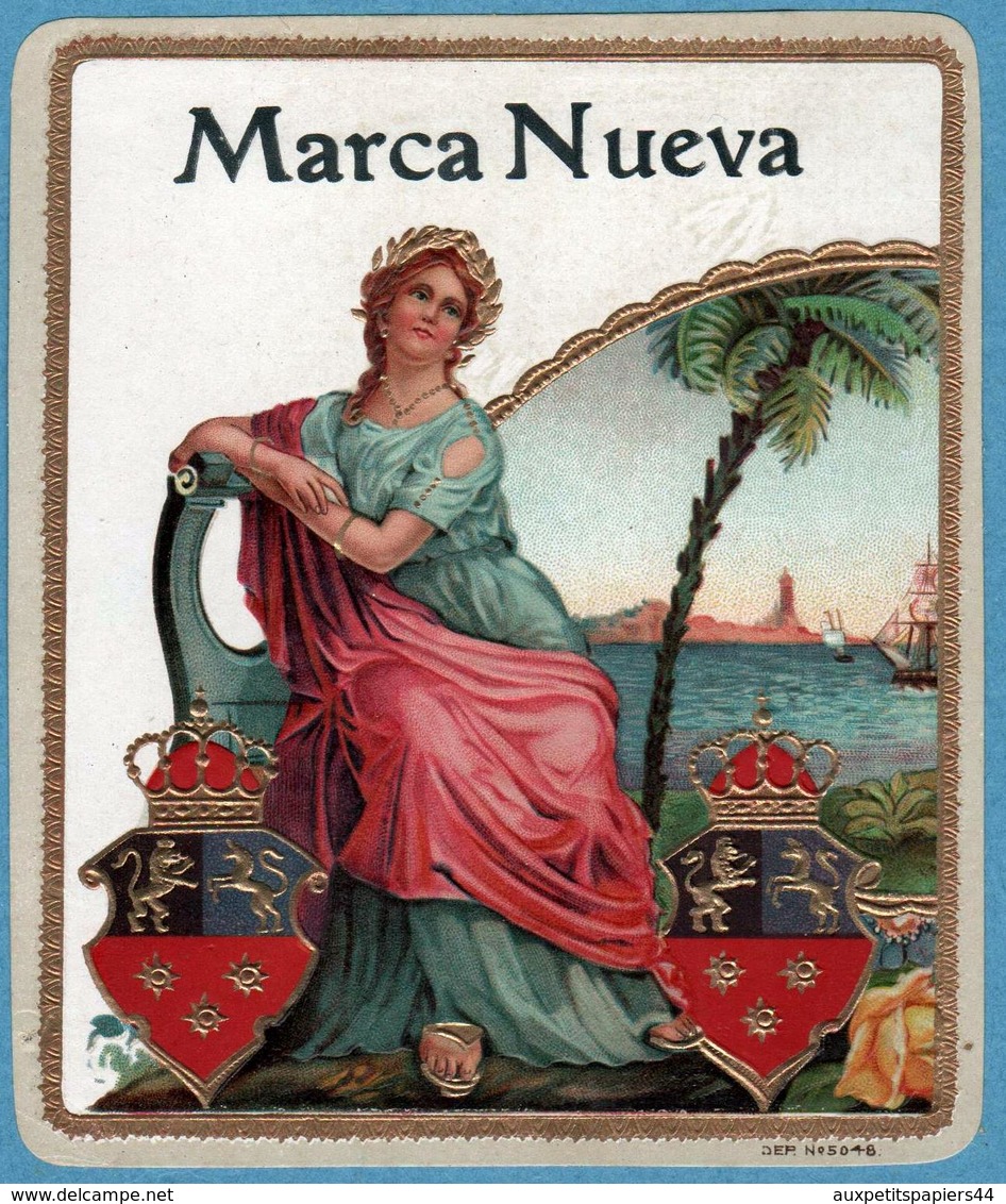 Collection 45 Anciennes étiquettes Dorées Gaufrées de Cigares Rosadora, Flor, Vigtoire, Esquisitos, Factoria, Diplomatic