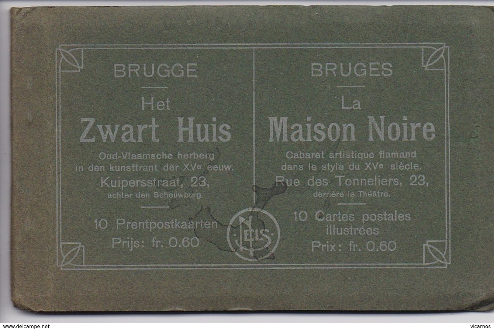 CARNET BELGIQUE BRUGES La Maison Noire 10 VUES COMPLET - Brugge