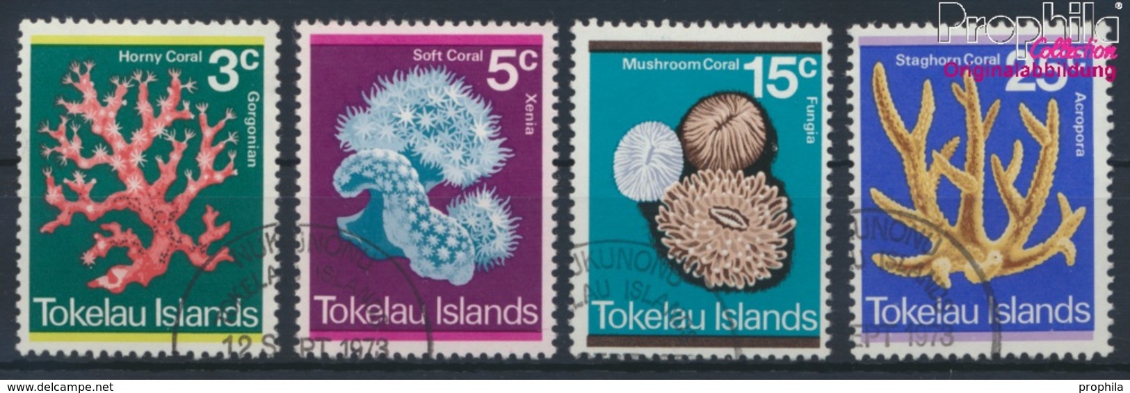 Tokelau Gestempelt Korallen 1973 Korallen  (9294131 - Tokelau