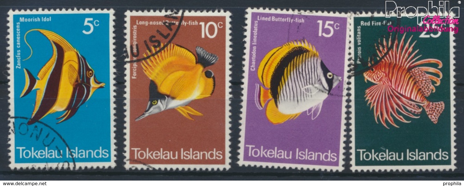 Tokelau Gestempelt Fische Des Korallenriffs 1975 Fische Des Korallenriffs  (9294129 - Tokelau