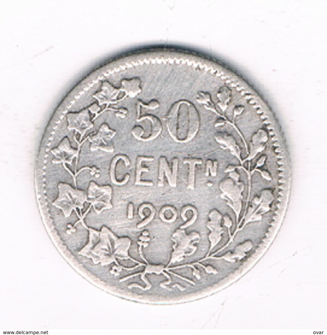 50 CENTIMES  1909 VL   BELGIE /2384/ - 50 Centimes