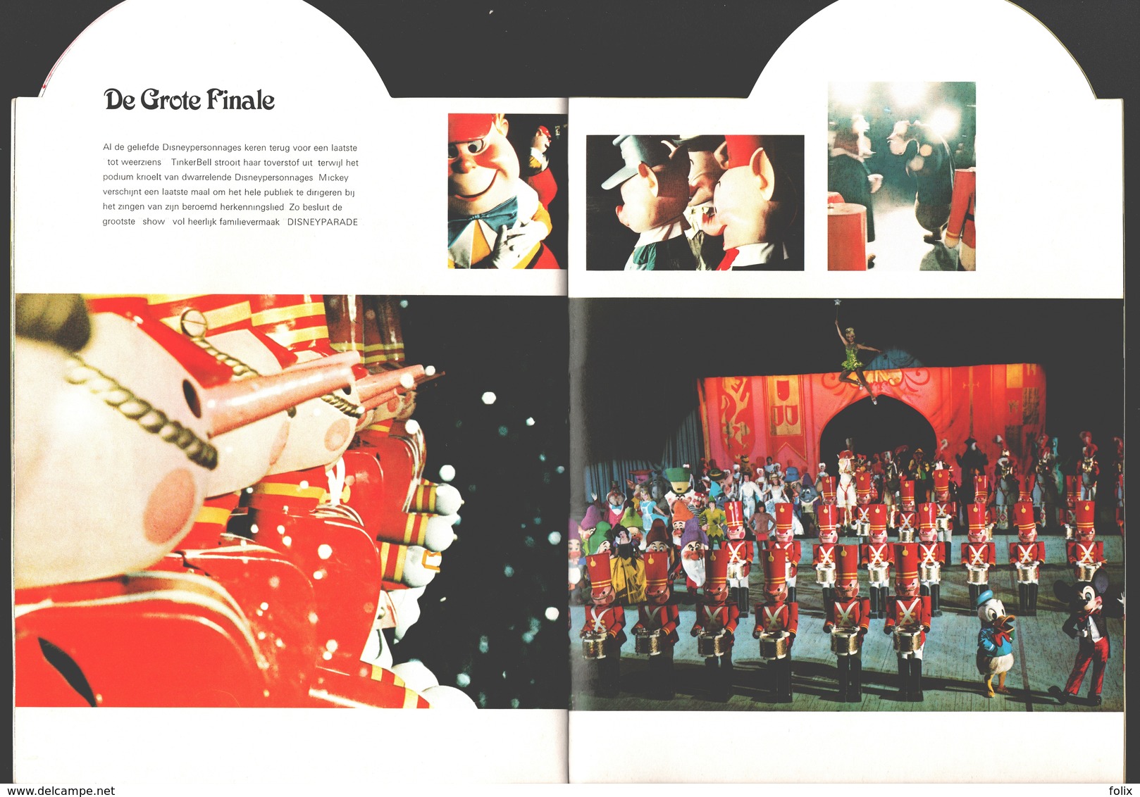 Disney - brochure 28 pag. Disney on Parade Antwerpen - 1973 + 2 entrée tickets + flyer