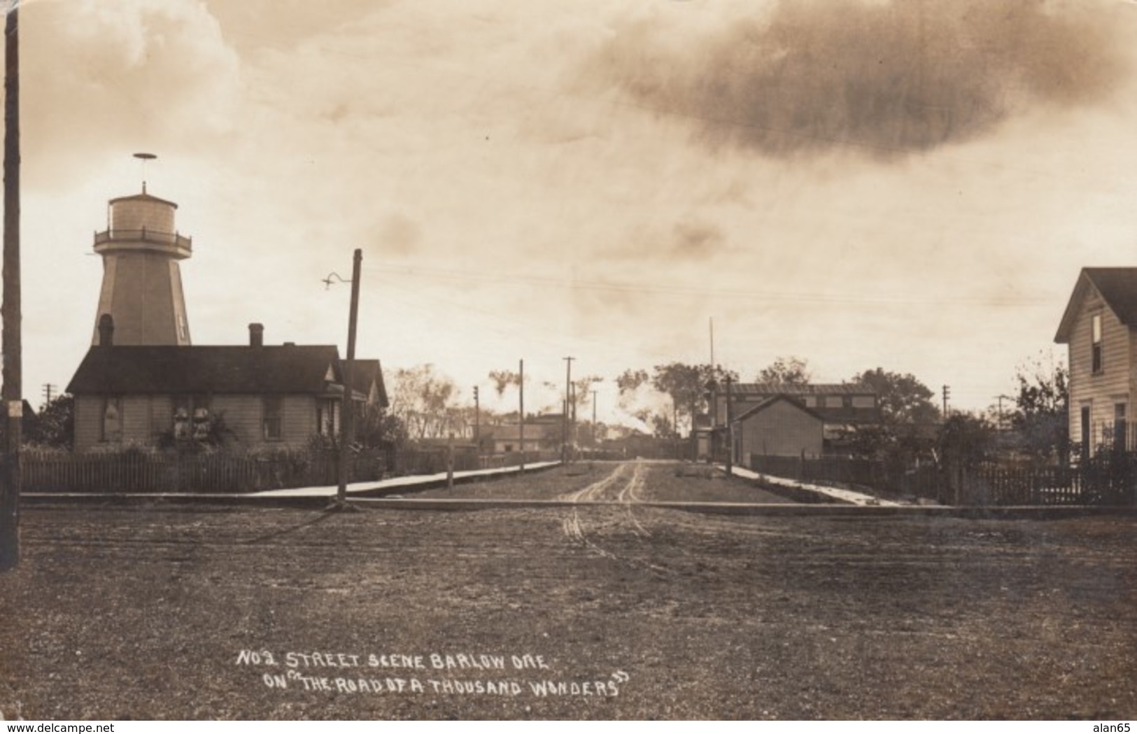 Barlow Oregon, Street Scene 'Road Of A Thousand Wonders', C1910s Vintage Real Photo Postcard - Other & Unclassified