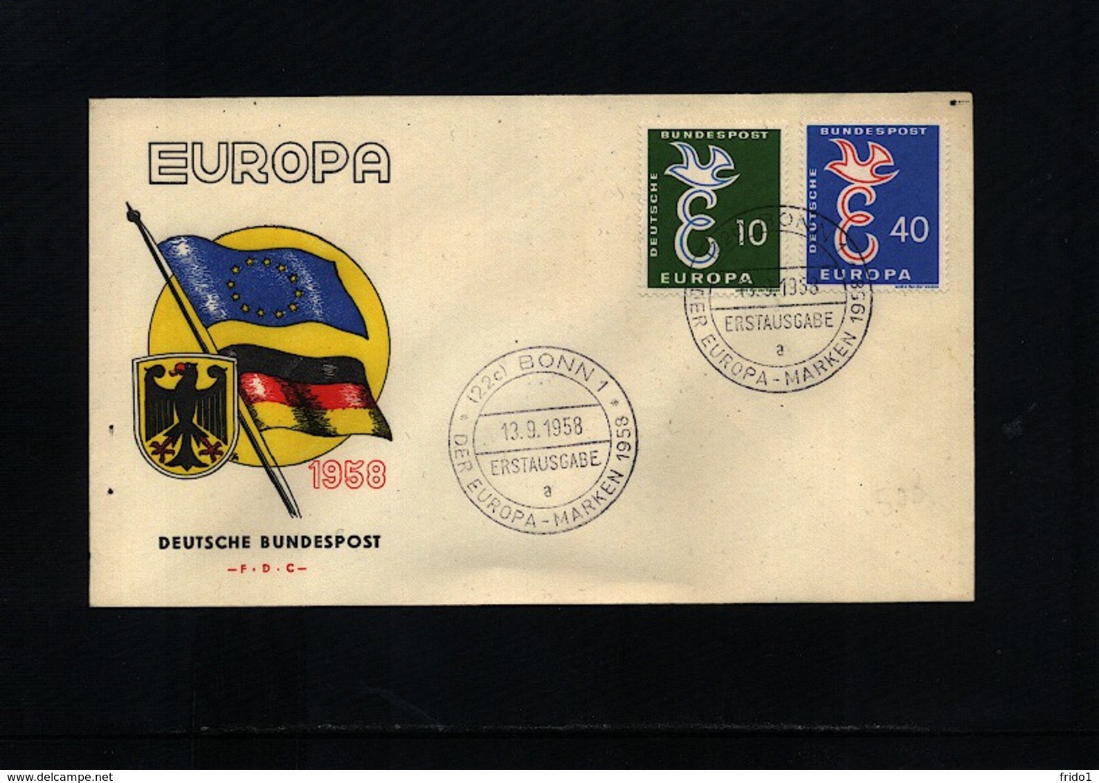 Germany / Deutschland 1958 Europa Cept FDC - 1958