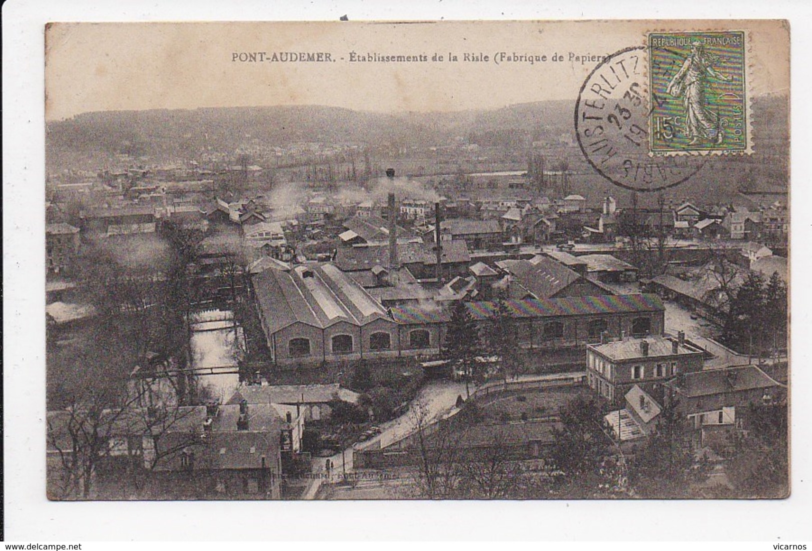 CPA 27 PONT AUDEMER Etablissements De La Risle (Fabrique De Papiers) - Pont Audemer