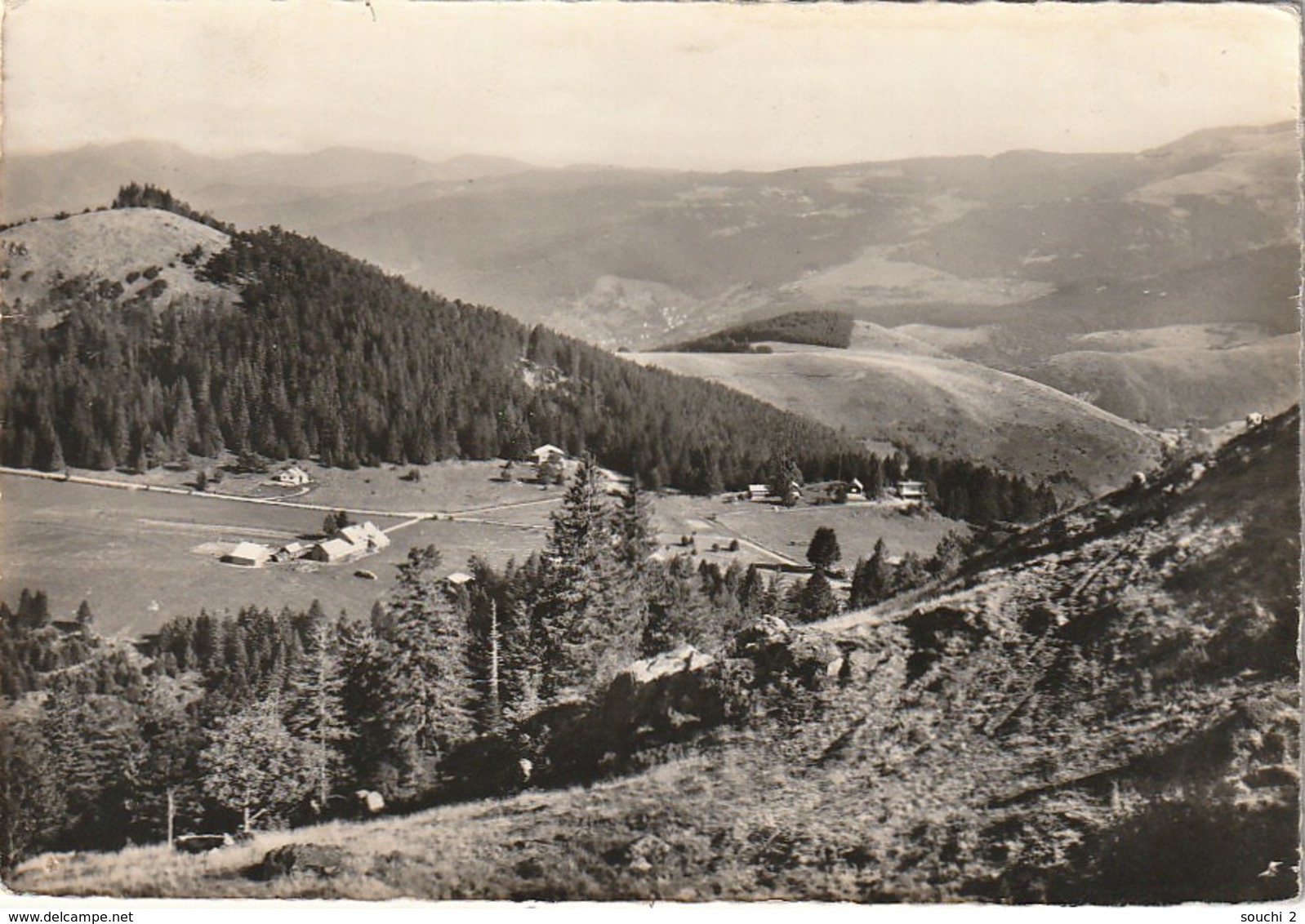 LE 15-(88) LES VOSGES PITTORESQUES - LE GASCHNEY - TAMPON FERME AUBERGE BRAESCH - 2 SCANS - Autres & Non Classés