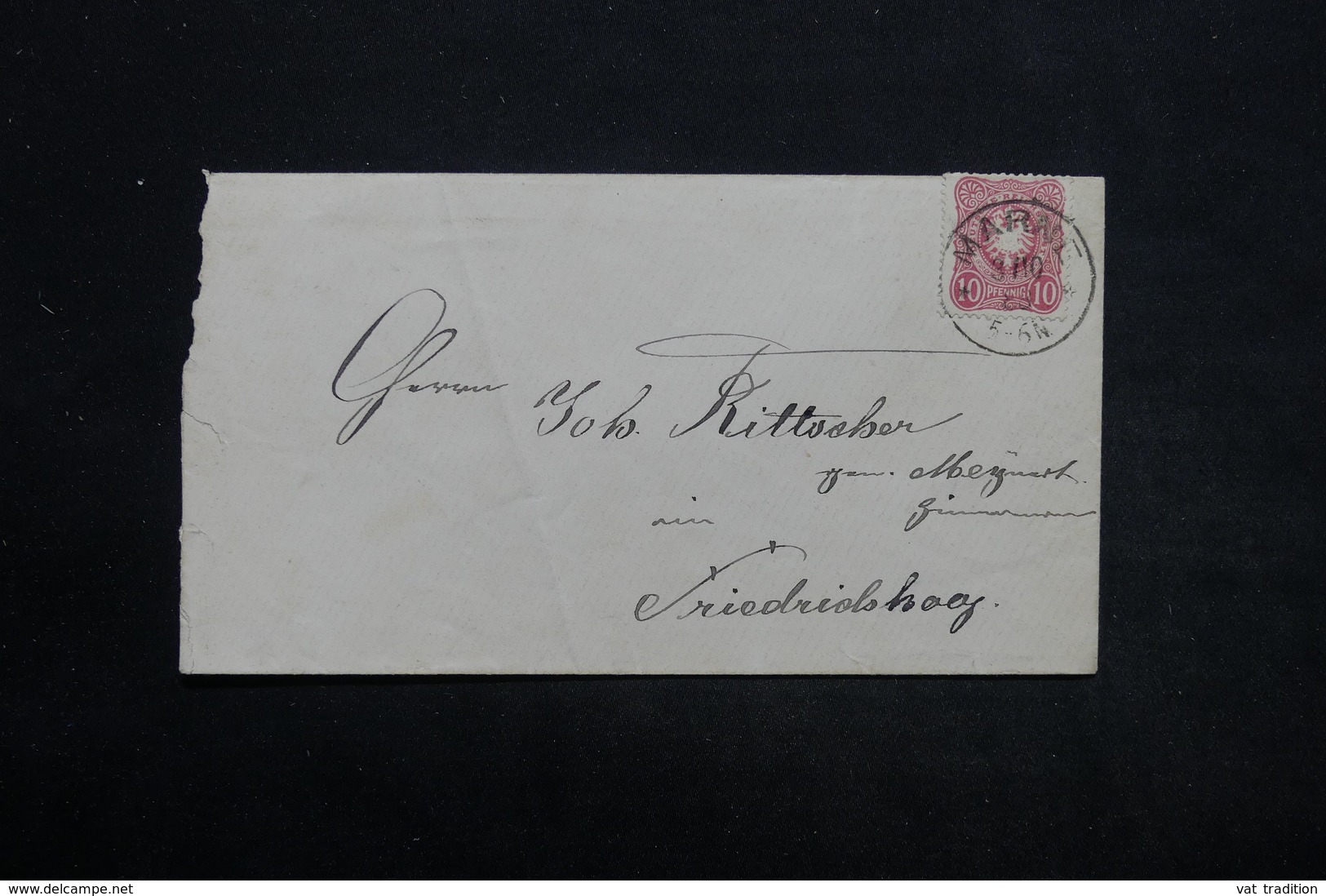 ALLEMAGNE - Enveloppe De Marne Pour Friedrichskoog En 1888 , Affranchissement Plaisant - L 25440 - Briefe U. Dokumente